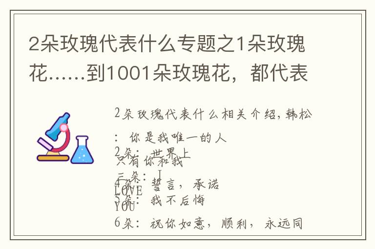 2朵玫瑰代表什么專題之1朵玫瑰花……到1001朵玫瑰花，都代表什么，你知道嗎？