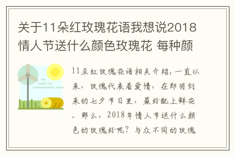 關于11朵紅玫瑰花語我想說2018情人節(jié)送什么顏色玫瑰花 每種顏色的寓意