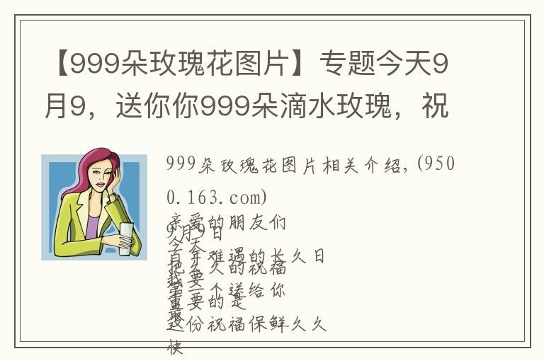 【999朵玫瑰花圖片】專(zhuān)題今天9月9，送你你999朵滴水玫瑰，祝你幸福天長(zhǎng)地久，早上好