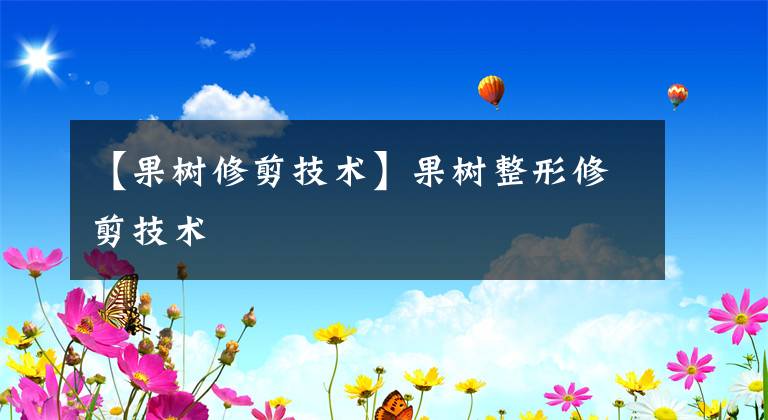 【果樹(shù)修剪技術(shù)】果樹(shù)整形修剪技術(shù)