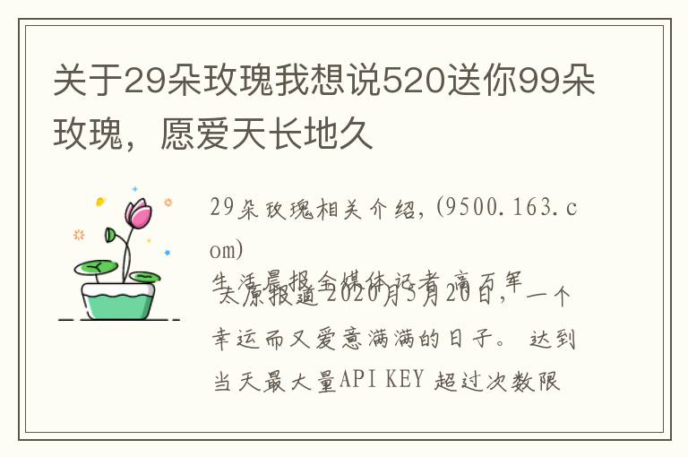 關(guān)于29朵玫瑰我想說520送你99朵玫瑰，愿愛天長(zhǎng)地久