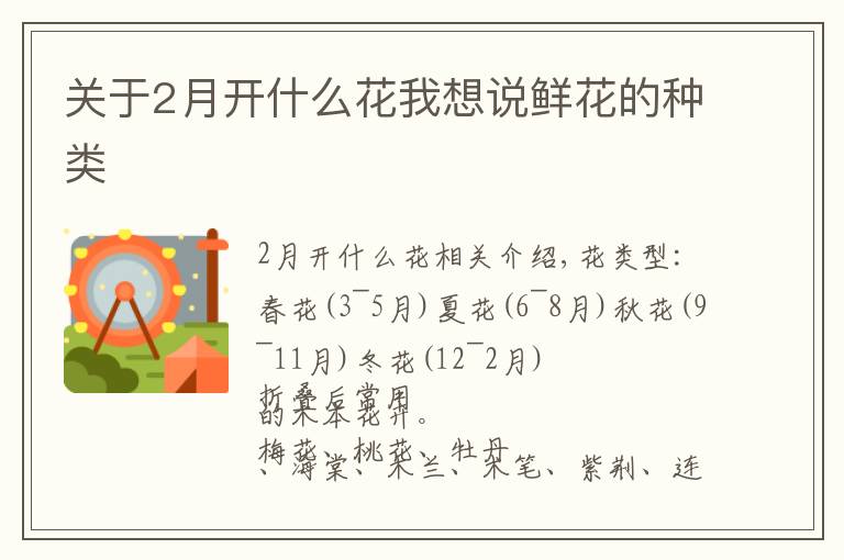 關(guān)于2月開什么花我想說鮮花的種類