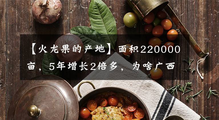 【火龍果的產(chǎn)地】面積220000畝，5年增長2倍多，為啥廣西成為全國最大火龍果產(chǎn)區(qū)？