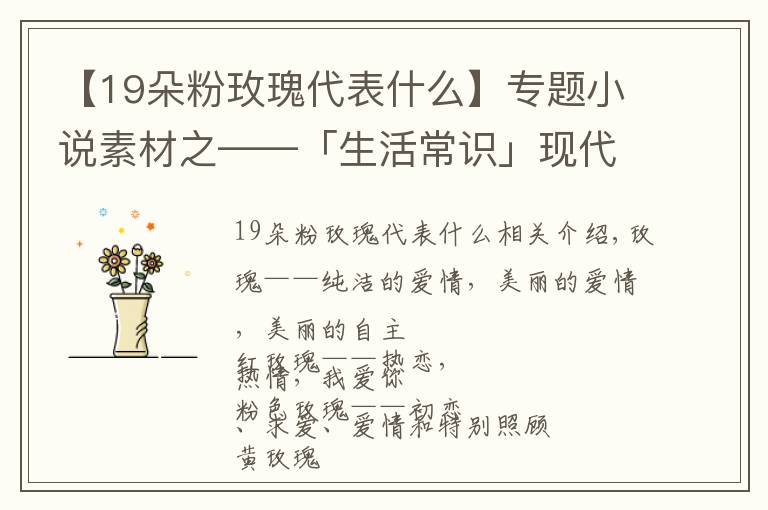 【19朵粉玫瑰代表什么】專題小說素材之——「生活常識」現(xiàn)代小說中戀愛必備送花花語