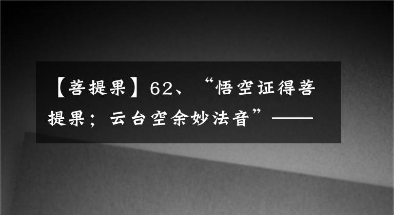 【菩提果】62、“悟空證得菩提果；云臺(tái)空余妙法音”——連云港花果山