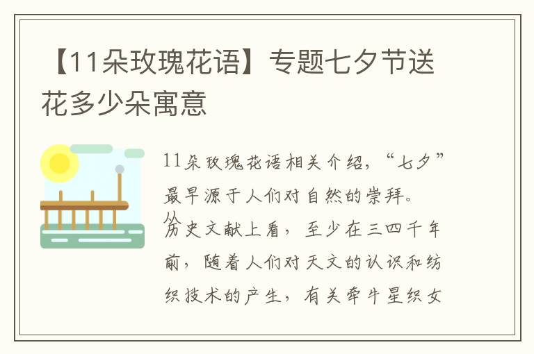 【11朵玫瑰花語(yǔ)】專題七夕節(jié)送花多少朵寓意