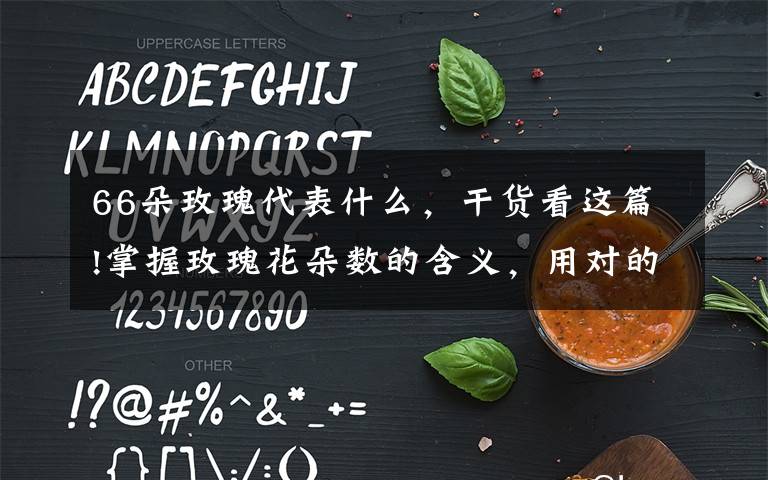 66朵玫瑰代表什么，干貨看這篇!掌握玫瑰花朵數(shù)的含義，用對的朵數(shù)送對的人！