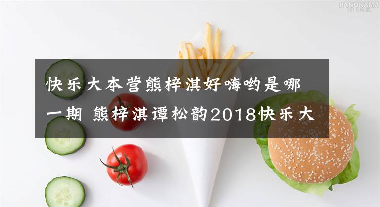 快樂(lè)大本營(yíng)熊梓淇好嗨喲是哪一期 熊梓淇譚松韻2018快樂(lè)大本營(yíng)