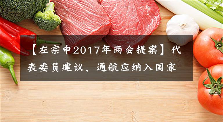 【左宗申2017年兩會提案】代表委員建議，通航應(yīng)納入國家戰(zhàn)略綜合部署。