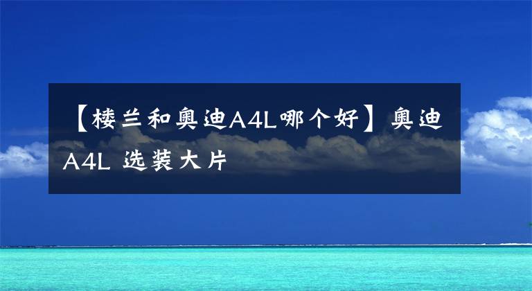 【樓蘭和奧迪A4L哪個好】奧迪A4L 選裝大片