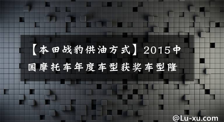 【本田戰(zhàn)豹供油方式】2015中國(guó)摩托車年度車型獲獎(jiǎng)車型隆重發(fā)布！