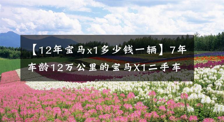 【12年寶馬x1多少錢一輛】7年車齡12萬公里的寶馬X1二手車，汽車經(jīng)銷商提出了10萬能購買價(jià)格嗎？