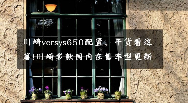 川崎versys650配置，干貨看這篇!川崎多款國內在售車型更新2021款新配色，售價4.78w起