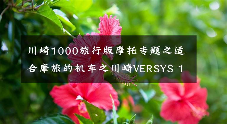 川崎1000旅行版摩托專題之適合摩旅的機車之川崎VERSYS 1000，四缸大排量車型