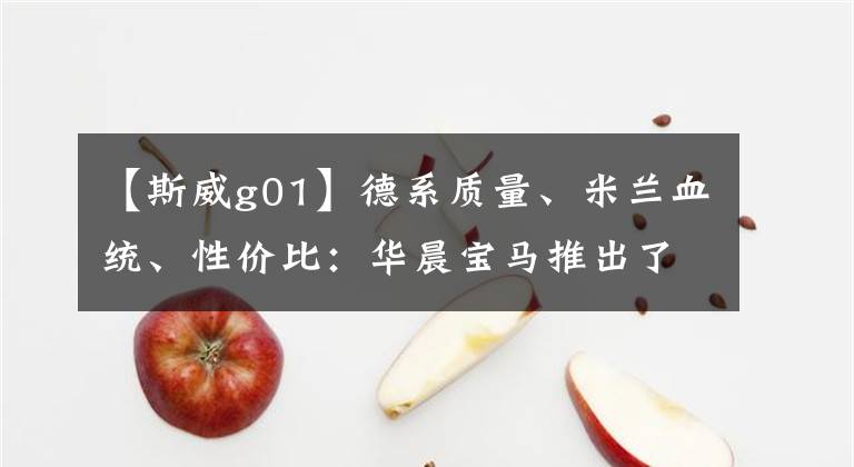 【斯威g01】德系質(zhì)量、米蘭血統(tǒng)、性價(jià)比：華晨寶馬推出了新的SUV  sweep  G01。