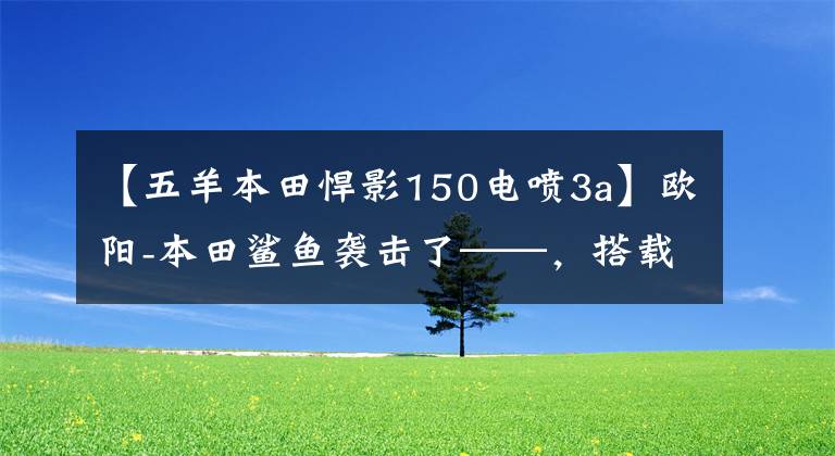 【五羊本田悍影150電噴3a】歐陽-本田鯊魚襲擊了——，搭載了“鯊魚TECH”高效技術(shù)、電動(dòng)噴霧引擎。