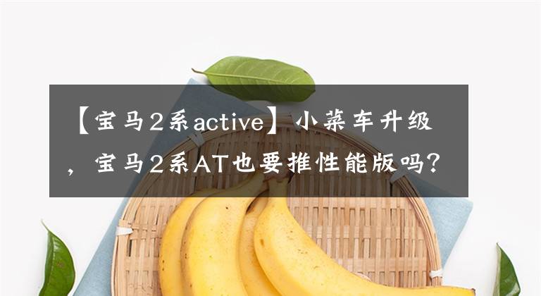 【寶馬2系active】小菜車升級，寶馬2系A(chǔ)T也要推性能版嗎？最大馬力來了270匹