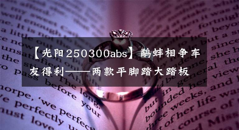 【光陽250300abs】鷸蚌相爭車友得利——兩款平腳踏大踏板橫評