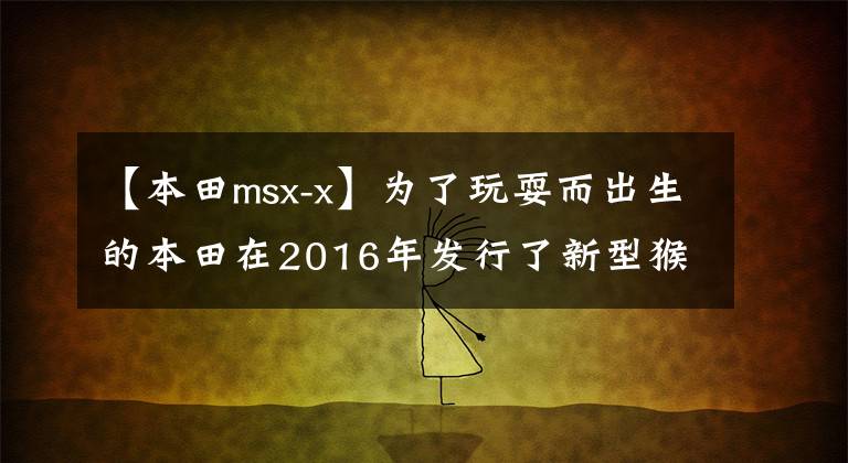 【本田msx-x】為了玩耍而出生的本田在2016年發(fā)行了新型猴子MSX  125