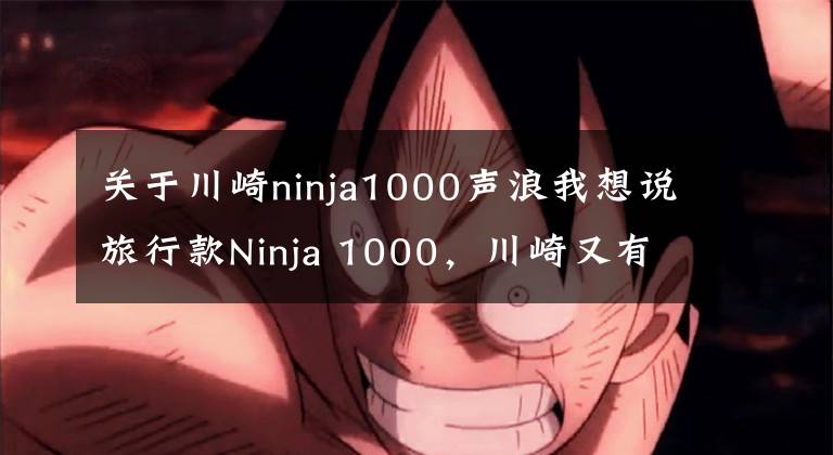 關(guān)于川崎ninja1000聲浪我想說(shuō)旅行款Ninja 1000，川崎又有新動(dòng)作