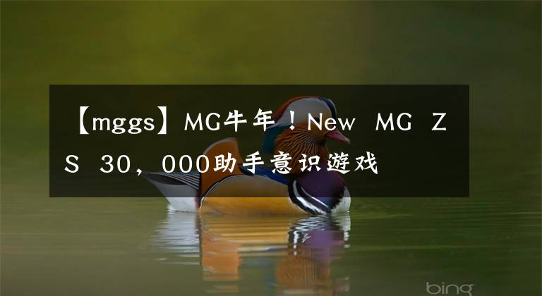 【mggs】MG牛年！New MG ZS 30，000助手意識游戲