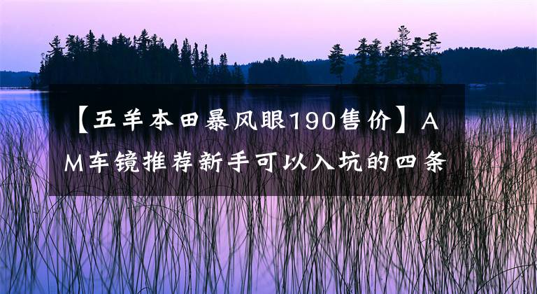 【五羊本田暴風(fēng)眼190售價】AM車鏡推薦新手可以入坑的四條街的車。