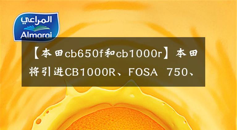 【本田cb650f和cb1000r】本田將引進CB1000R、FOSA 750、CB1300等車型