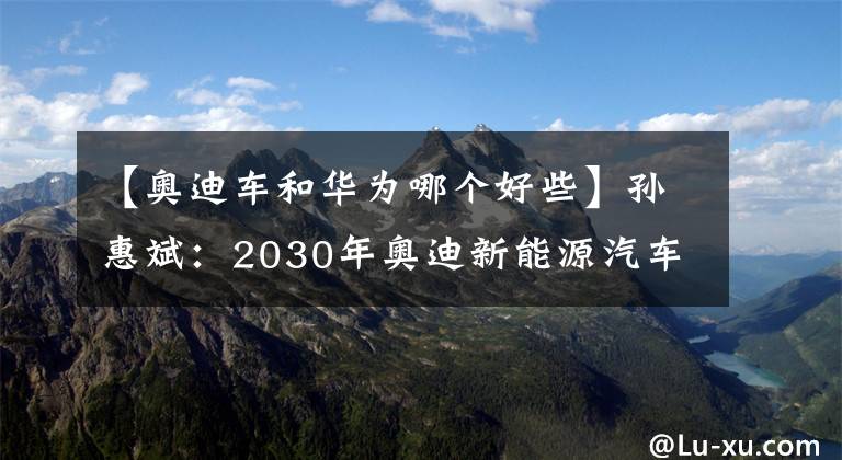 【奧迪車和華為哪個好些】孫惠斌：2030年奧迪新能源汽車占比40%，與華為是兩個賽道