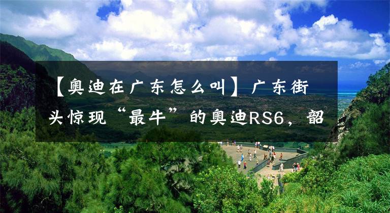 【奧迪在廣東怎么叫】廣東街頭驚現(xiàn)“最?！钡膴W迪RS6，韶關(guān)市僅此一輛，車牌是亮點(diǎn)