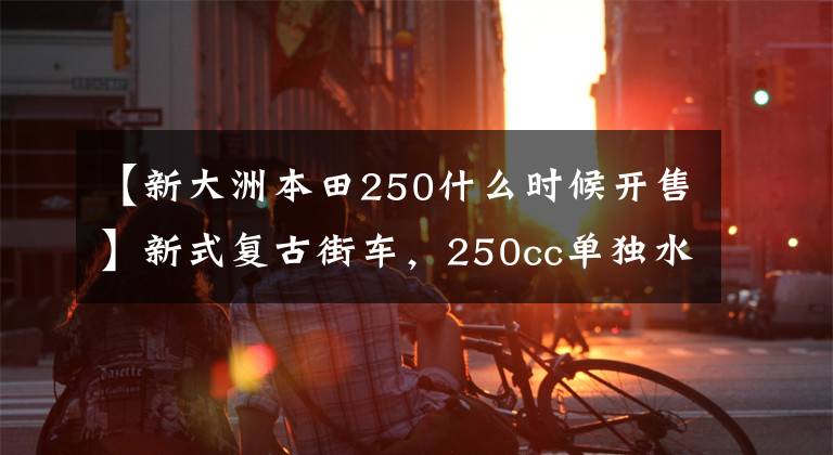 【新大洲本田250什么時候開售】新式復(fù)古街車，250cc單獨(dú)水冷，配備ABS，12.5升油箱，19900韓元