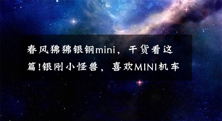 春風狒狒銀鋼mini，干貨看這篇!銀剛小怪獸，喜歡MINI機車的福利，我先提車了，你們看著辦