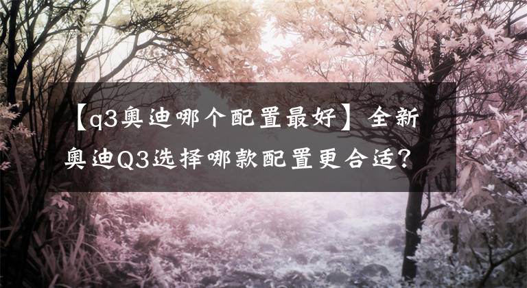 【q3奧迪哪個(gè)配置最好】全新奧迪Q3選擇哪款配置更合適？