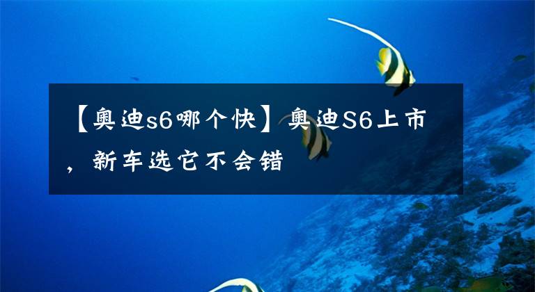 【奧迪s6哪個快】奧迪S6上市，新車選它不會錯