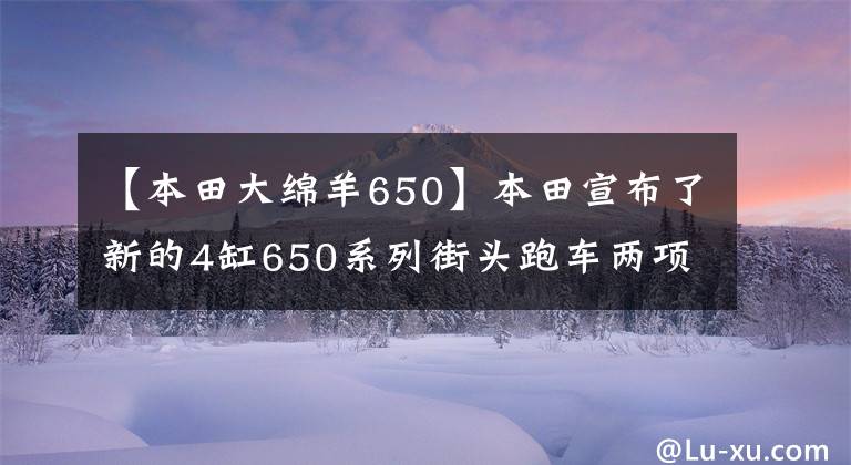 【本田大綿羊650】本田宣布了新的4缸650系列街頭跑車兩項(xiàng)小改造款，全面減震更新。