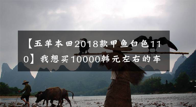 【五羊本田2018款甲魚白色110】我想買10000韓元左右的車，去聚集地有什么好的滑板車推薦嗎？