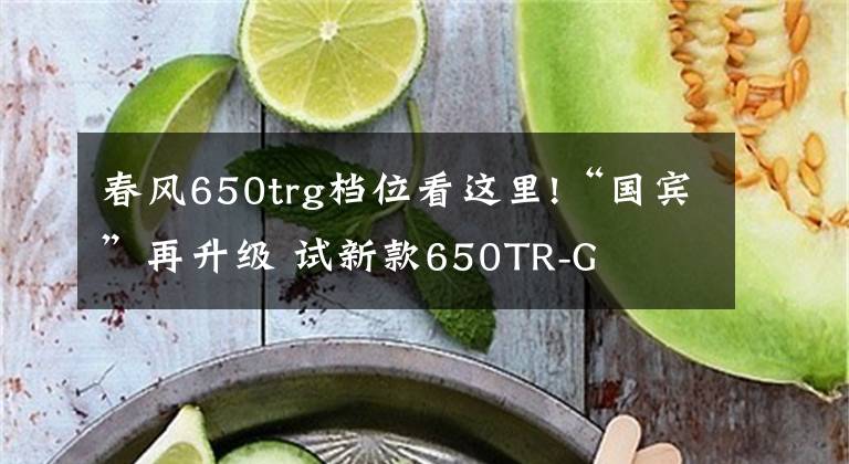 春風650trg檔位看這里!“國賓”再升級 試新款650TR-G