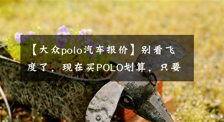 【大眾polo汽車(chē)報(bào)價(jià)】別看飛度了，現(xiàn)在買(mǎi)POLO劃算，只要5萬(wàn)多，德系小鋼炮