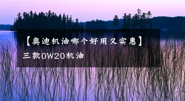 【奧迪機油哪個好用又實惠】三款0W20機油