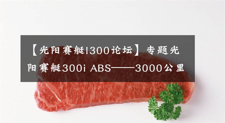 【光陽賽艇l300論壇】專題光陽賽艇300i ABS——3000公里真實感受及問題匯總