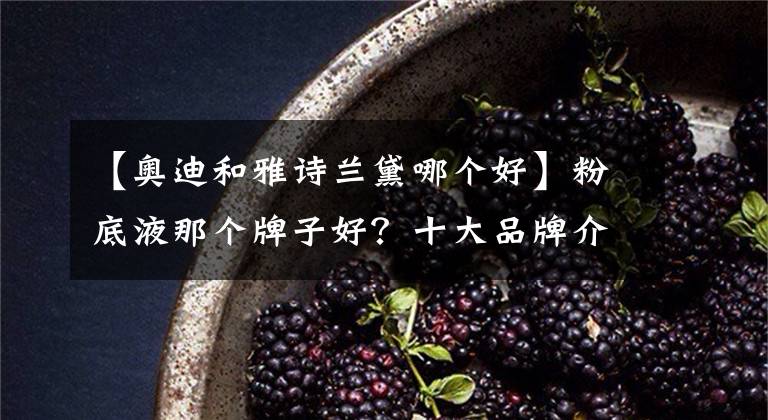 【奧迪和雅詩蘭黛哪個好】粉底液那個牌子好？十大品牌介紹