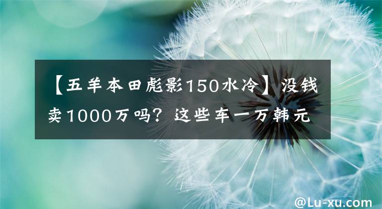 【五羊本田彪影150水冷】沒錢賣1000萬嗎？這些車一萬韓元，你超朱蒙！