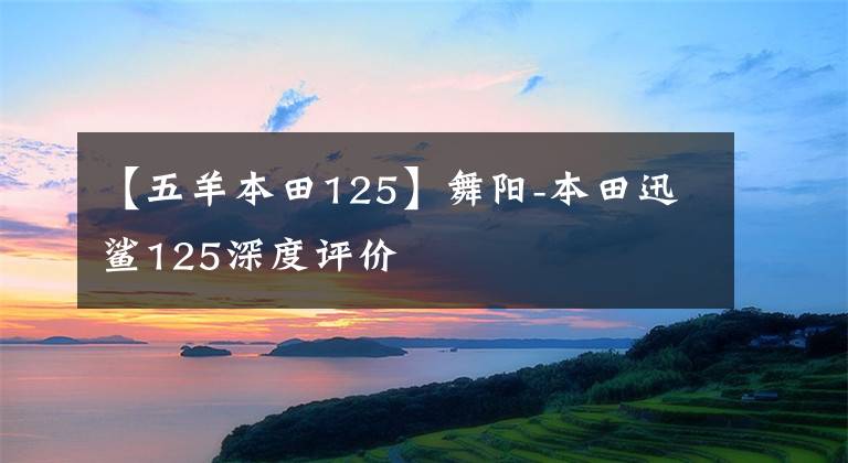 【五羊本田125】舞陽-本田迅鯊125深度評價