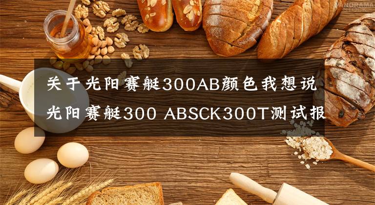 關(guān)于光陽賽艇300AB顏色我想說光陽賽艇300 ABSCK300T測試報(bào)告