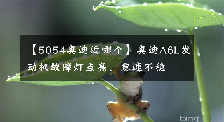 【5054奧迪近哪個】奧迪A6L發(fā)動機(jī)故障燈點(diǎn)亮，怠速不穩(wěn)