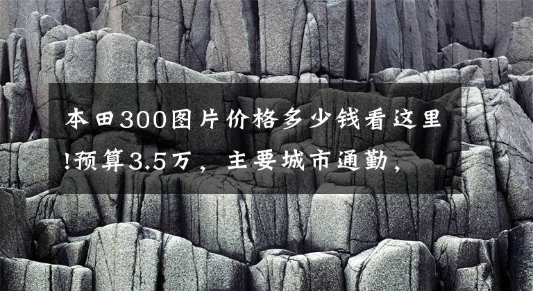 本田300圖片價(jià)格多少錢看這里!預(yù)算3.5萬(wàn)，主要城市通勤，偶爾周邊短途，街車和巡航車求推薦