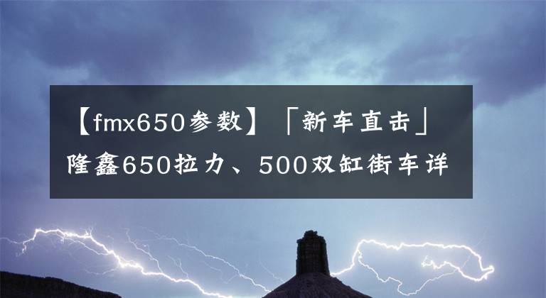 【fmx650參數(shù)】「新車直擊」隆鑫650拉力、500雙缸街車詳解