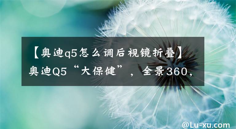 【奧迪q5怎么調(diào)后視鏡折疊】奧迪Q5“大保健”，全景360，B&O升降高音，折疊后視鏡等