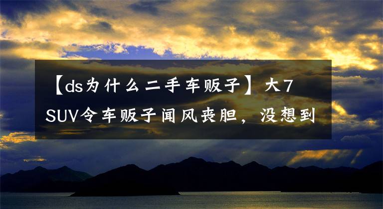 【ds為什么二手車販子】大7 SUV令車販子聞風喪膽，沒想到這些車型竟被二手車商拒之千里