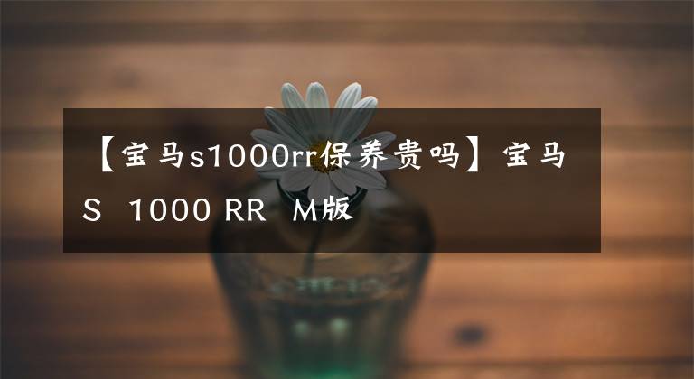 【寶馬s1000rr保養(yǎng)貴嗎】寶馬S 1000 RR M版