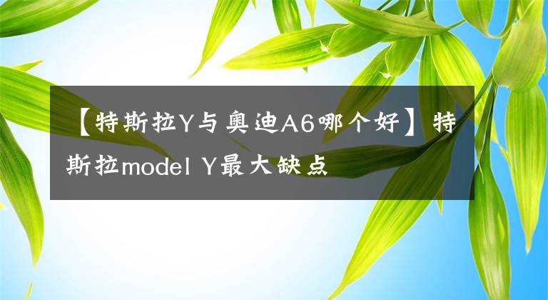 【特斯拉Y與奧迪A6哪個(gè)好】特斯拉model Y最大缺點(diǎn)